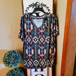 CRAZY TRAIN AZTEC TOP
